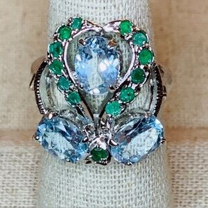Genuine Semi-Precious Stones Ring
